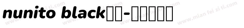 nunito black字体字体转换